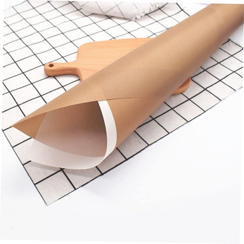 Coffee Color Non Stick High Temperature Oven Liner Grease Cooking Mat For Baking Accessory - Image 3